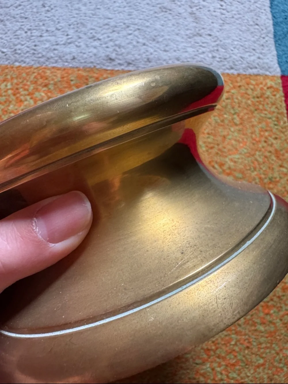 Vintage Crate and Barrel Solid Brass Candle Holder